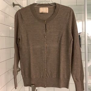 Banana Republic Tan Merino Wool Cardigan